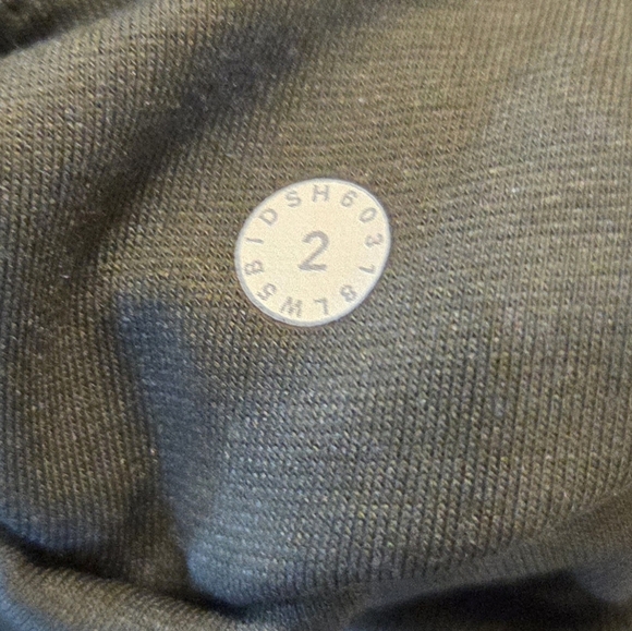 Lululemon Athletica Principal Dancer Leggings With Gold Trim- In Army Green - Picture 2 of 9